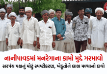નાનીપાવડમાં મનરેગાના કામો મુદ્દે ગરમાવો: આક્ષેપો સામે સરપંચ પક્ષનું મોટું સ્પષ્ટીકરણ, ખેડૂતોને લાભ મળ્યાનો દાવો- Nanipavad MGNREGA Work Nanipavad MGNREGA Work